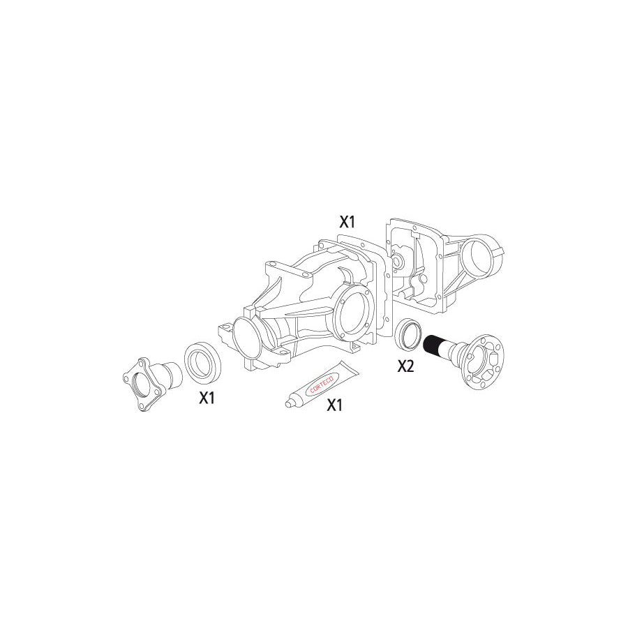Corteco 19536199 Gasket Set, Differential