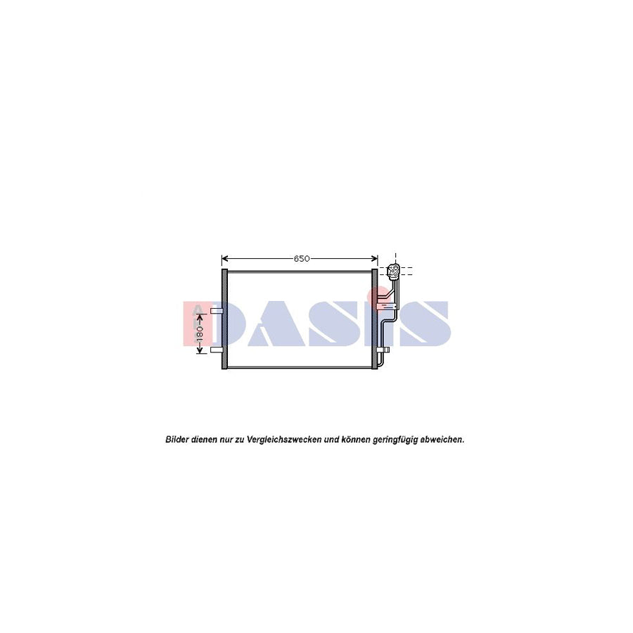 AKS Dasis 112001N Air Conditioning Condenser for Mazda 3