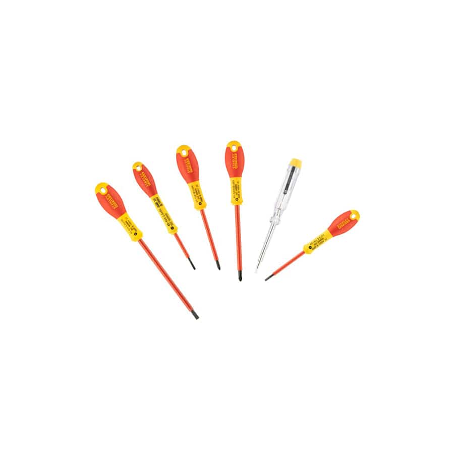 STANLEY® STA065443 FatMax® VDE Insulated Screwdriver Set, 6 Piece