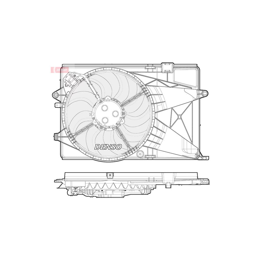 DENSO DER15002 Fan, Radiator for Chevrolet Aveo