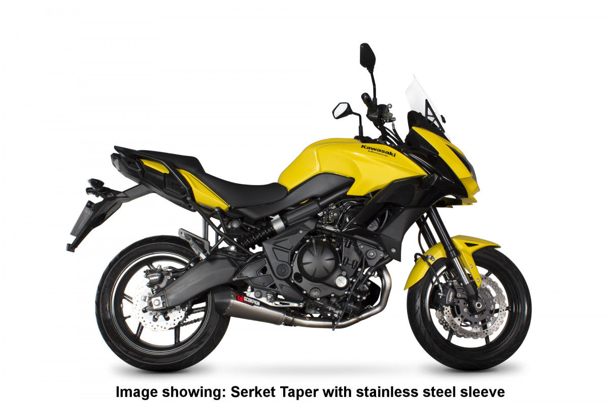 Scorpion RKA110SYSCEO Kawasaki Versys 650 Serket Taper Full System - Carbon Fibre Sleeve | ML Performance US US