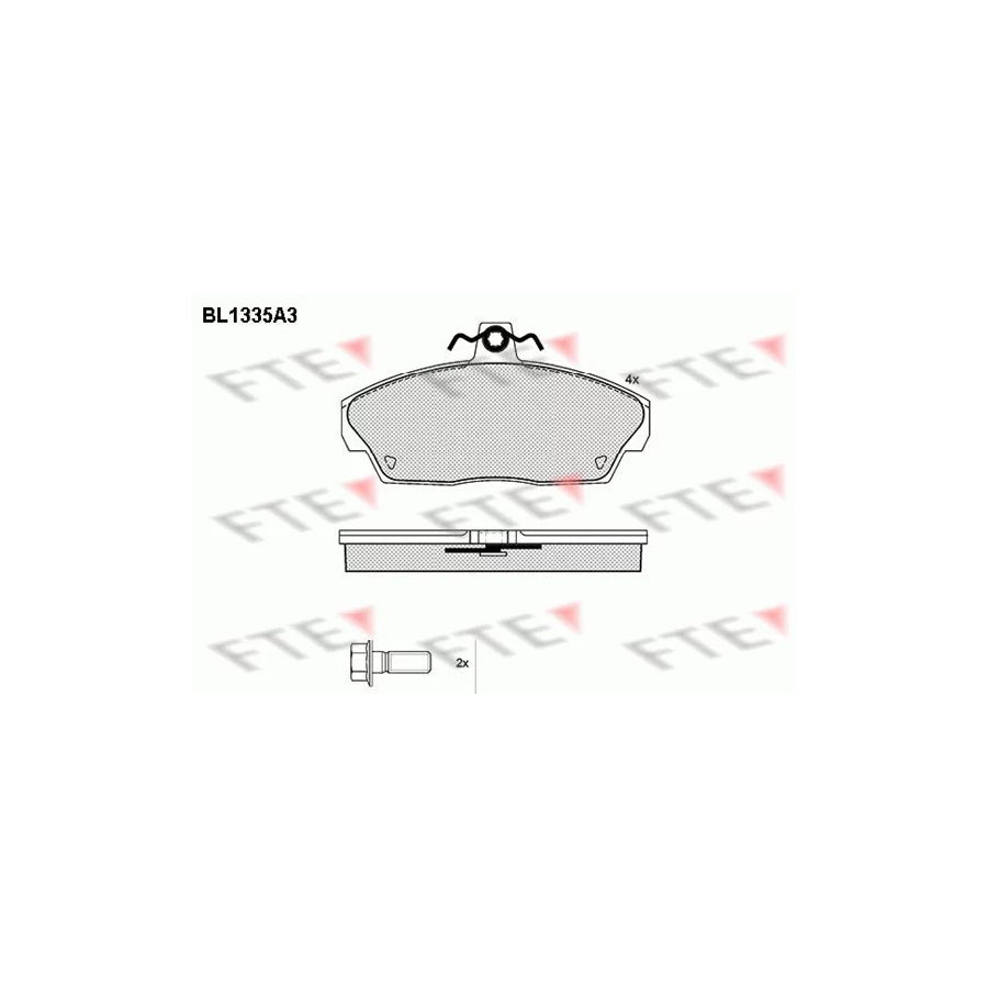 FTE Bl1335A3 Brake Pad Set for Land Rover Freelander