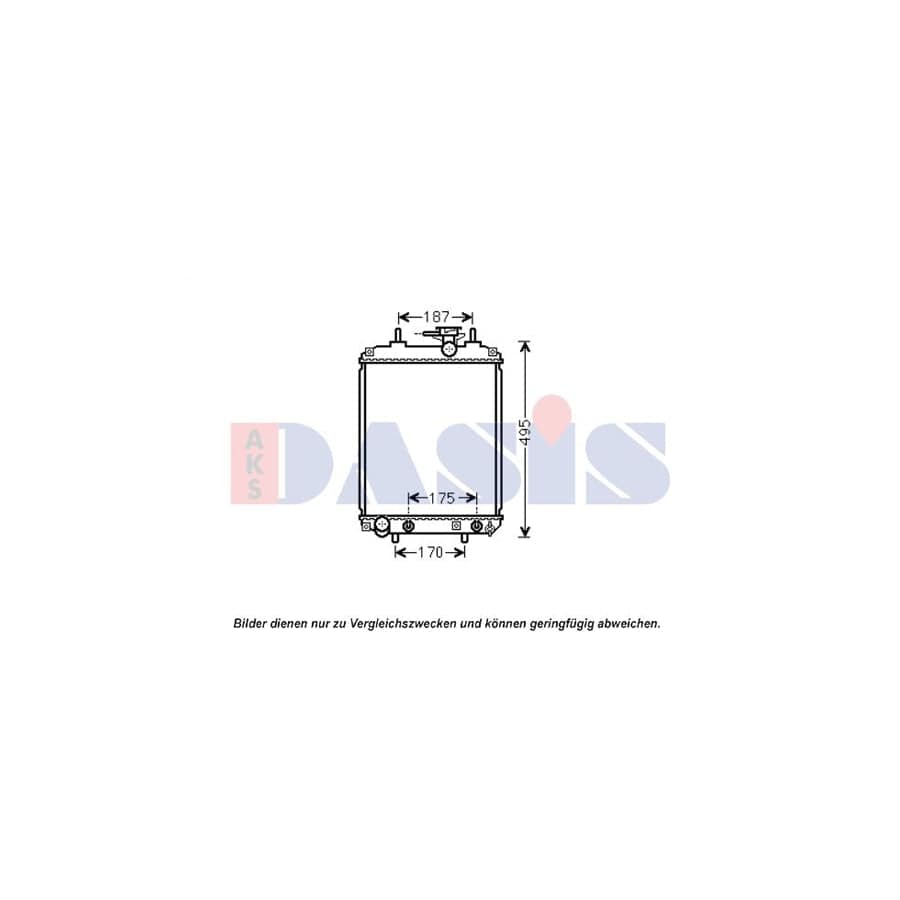 AKS Dasis 360027N Engine Radiator