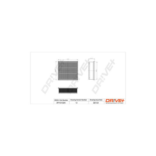 Dr!Ve+ Dp1110.10.0216 Air Filter