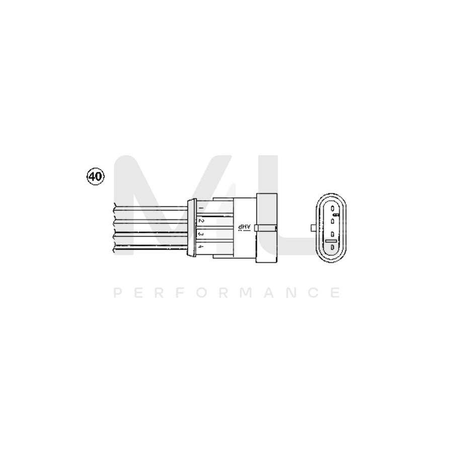 NTK Lambda Sensor / O2 Sensor (NGK 1798) - OZA341-A1 | ML Car Parts UK | ML Performance