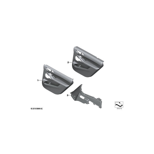 Genuine BMW 51477997574 G07 Lateral Trim Panel, Right COFFEE (Inc. X7 30dX, X7 40iX & X7 M50dX) | ML Performance US Car Parts
