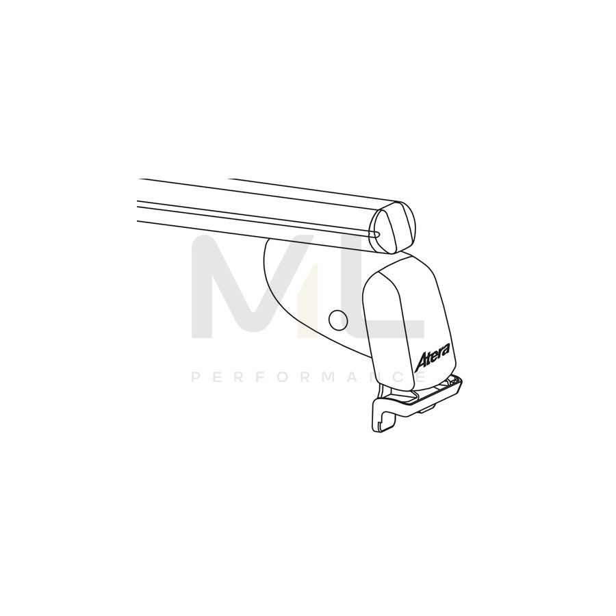 Atera Signo 045175 Roof bars for cars without rails, 122 cm, 100 kg, Aluminium