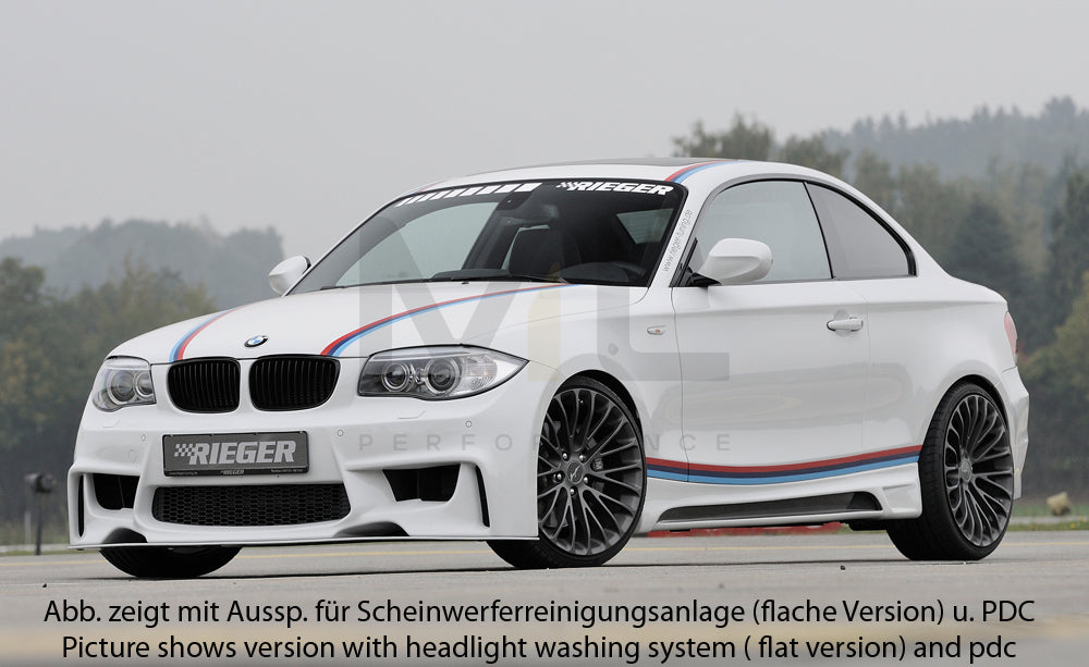 Rieger 00035031 BMW 1 Series E81 E82 E87 E88 Front Bumper 3 | ML Performance UK Car Parts