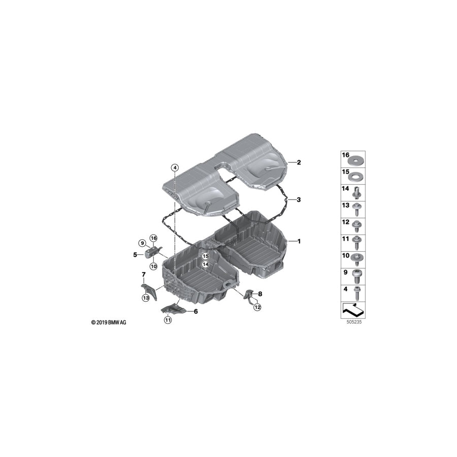 Genuine BMW 61258624559 G30 G20 G01 Angle Bracket, Front Right (Inc. 530eX, 330e & X3 30eX) | ML Performance US Car Parts