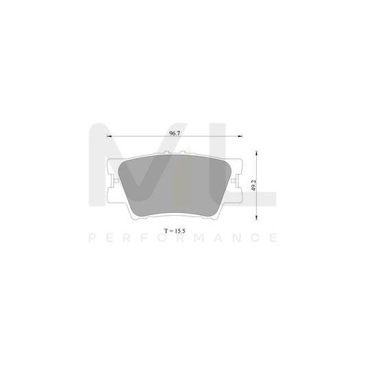 Bosch 0986Ab2271 Brake Pad Set Without Acoustic Wear Warning BP2271N | ML Performance Car Parts