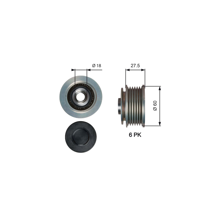 Gates OAP7176 Alternator Freewheel Clutch
