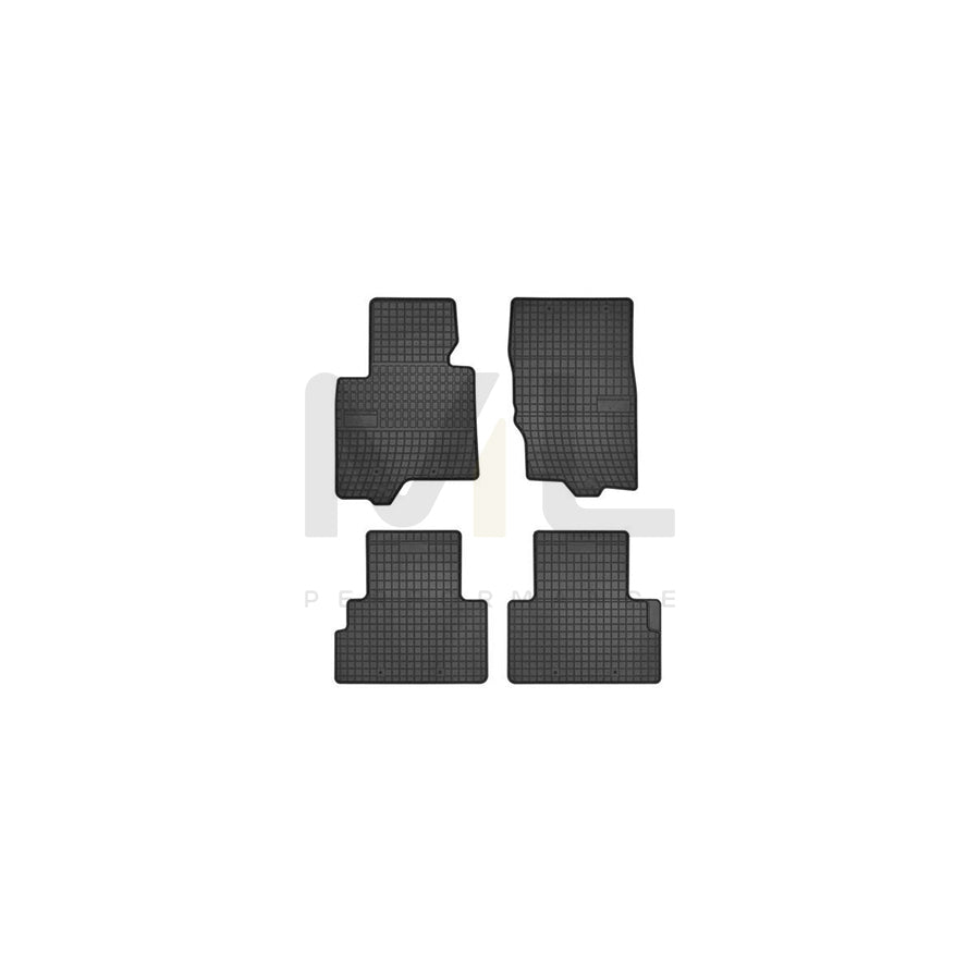 FROGUM Tailored 547709 Floor mat set Elastomer, Front and Rear, Quantity: 4, Black, (LHD)