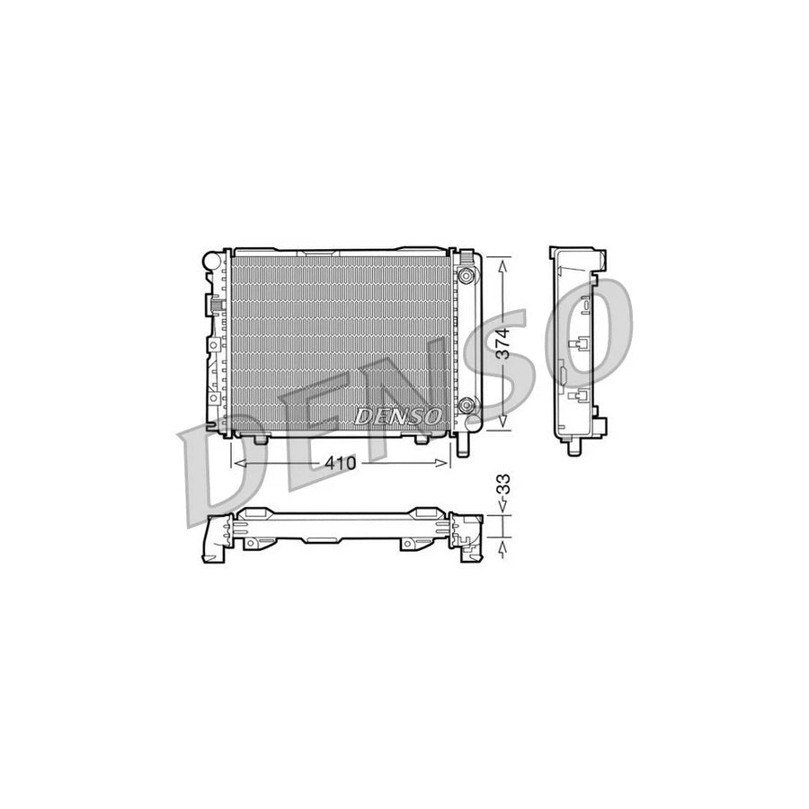 DENSO DRM17029 Engine Radiator