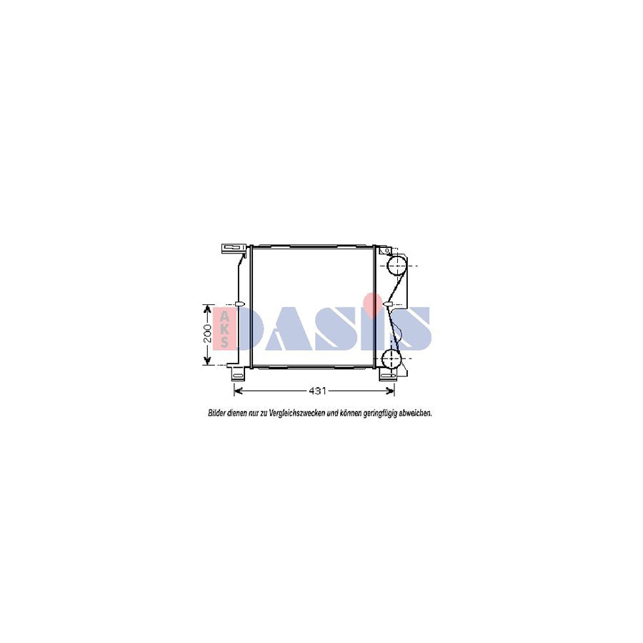 AKS Dasis 527002N Intercooler for Chrysler Voyager IV (Rg, Rs)