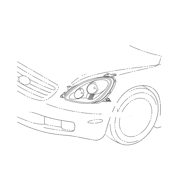 Genuine Lexus 81070-24160 SC430 N/S Headlight