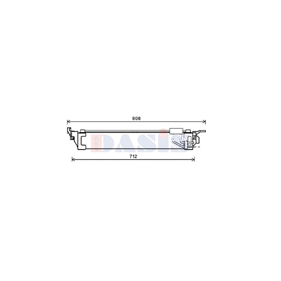 AKS Dasis 186005N Engine Oil Cooler for Renault Megane