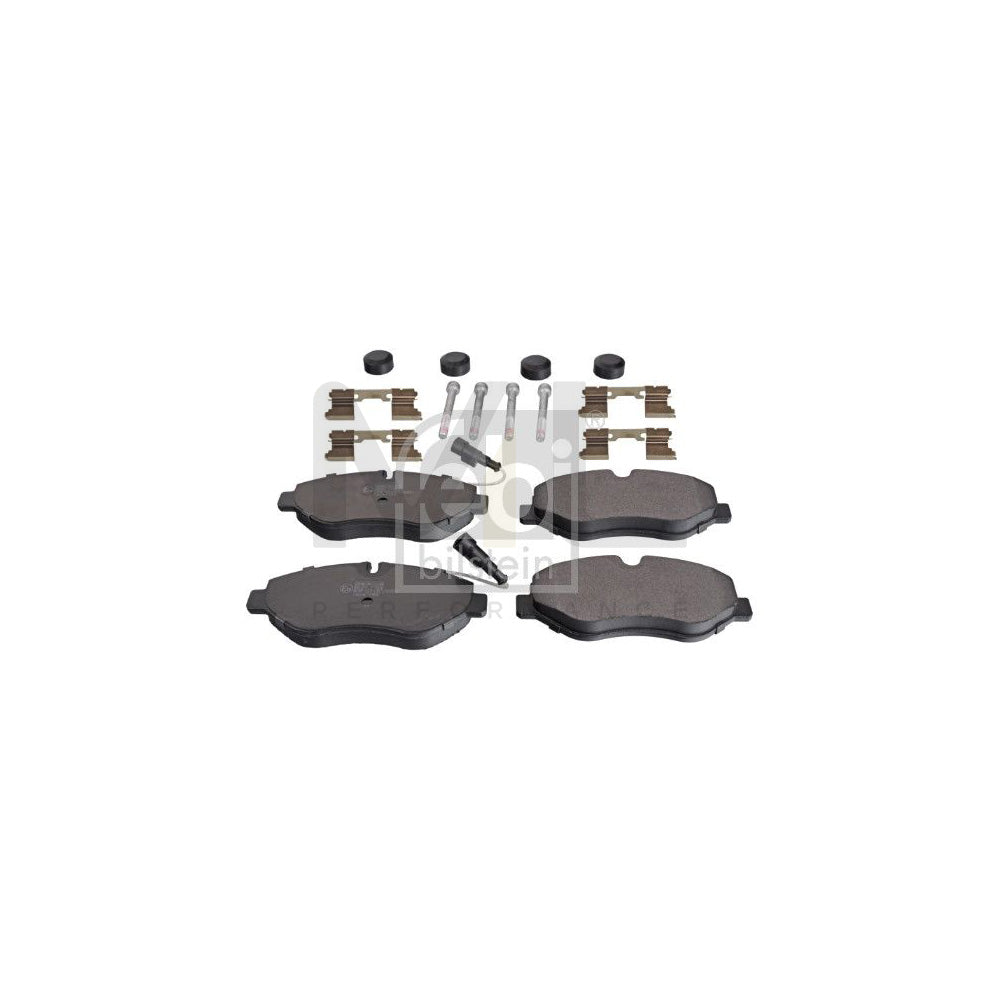 Febi Bilstein 116256 Brake Pad Set Front Axle, Incl. Wear Warning Contact, With Attachment Material