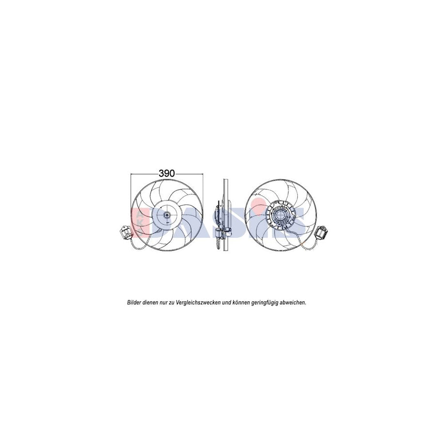 AKS Dasis 158099N Fan, Radiator for Opel Insignia