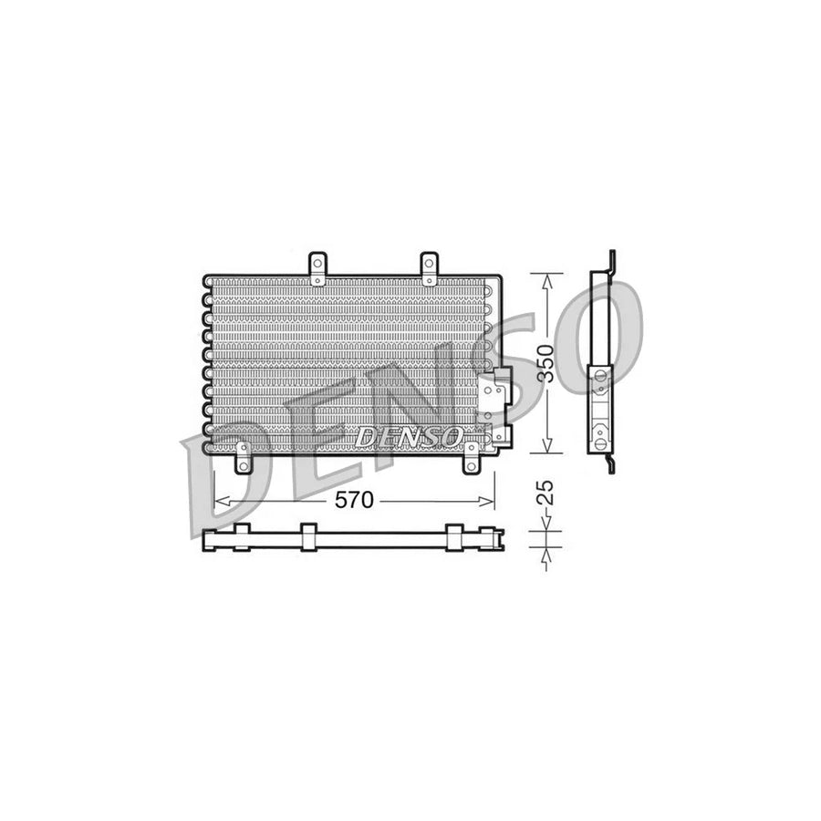 DENSO DCN01001 Air Conditioning Condenser