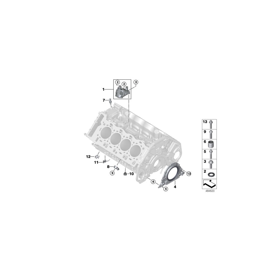 Genuine BMW 11428053536 F92 F93 F90 Oil Spray Nozzle, Inner (Inc. M5 & M8) | ML Performance UK Car Parts