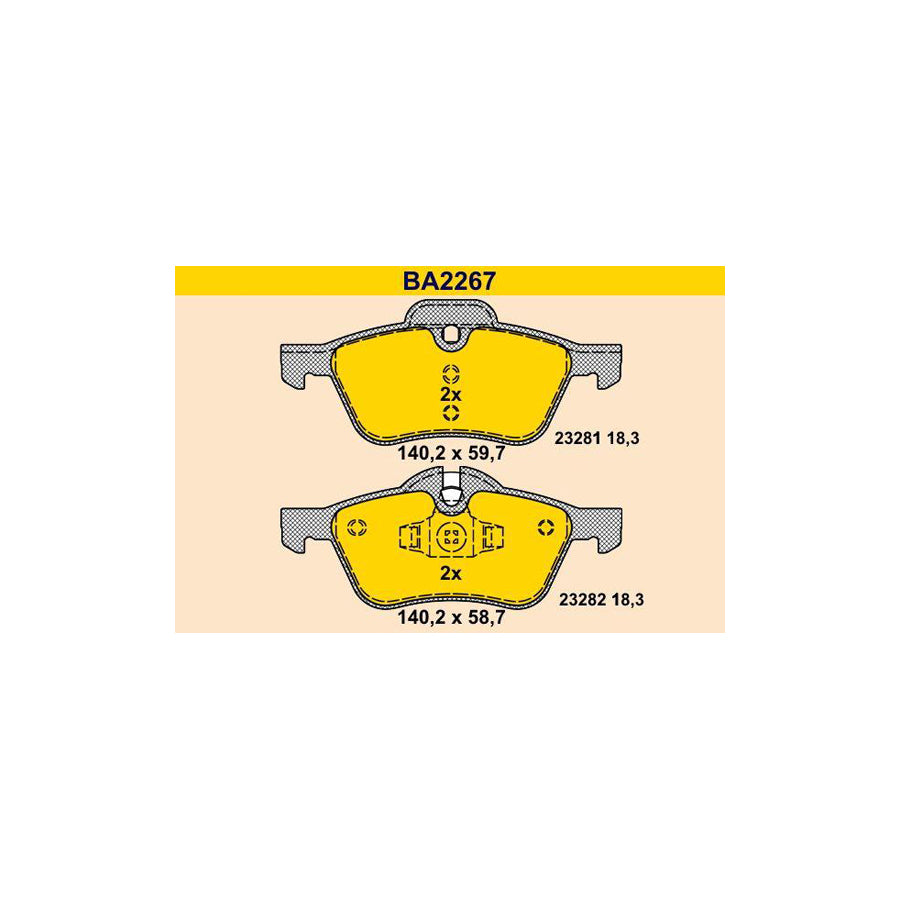 Barum Ba2267 Brake Pad Set