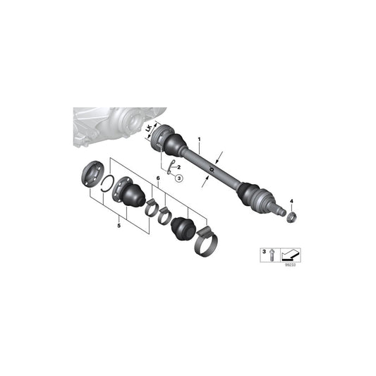 Genuine BMW 33217529916 E83 Repair Kit Bellows, Interior (Inc. X3) | ML Performance US Car Parts