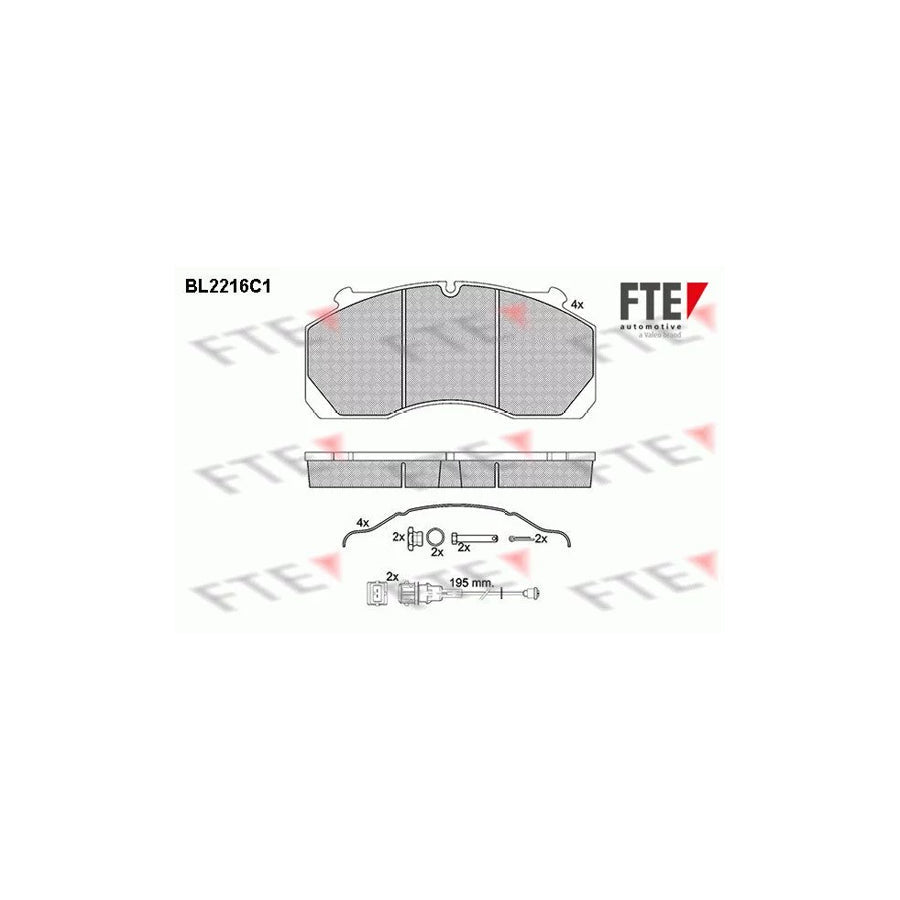 FTE Bl2216C1 Brake Pad Set