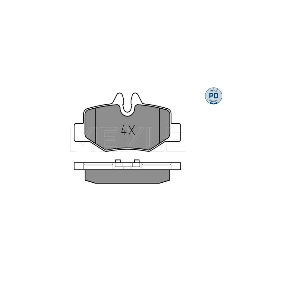 Meyle 025 240 0817/Pd Brake Pad Set
