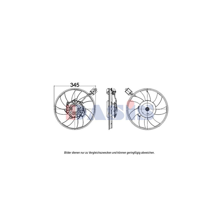 AKS Dasis 158104N Fan, Radiator for Opel Insignia
