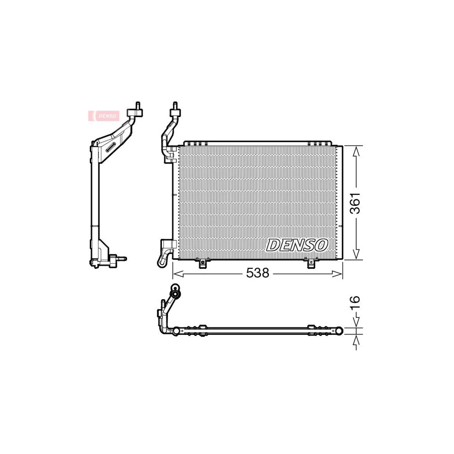 DENSO DCN10037 Air Conditioning Condenser