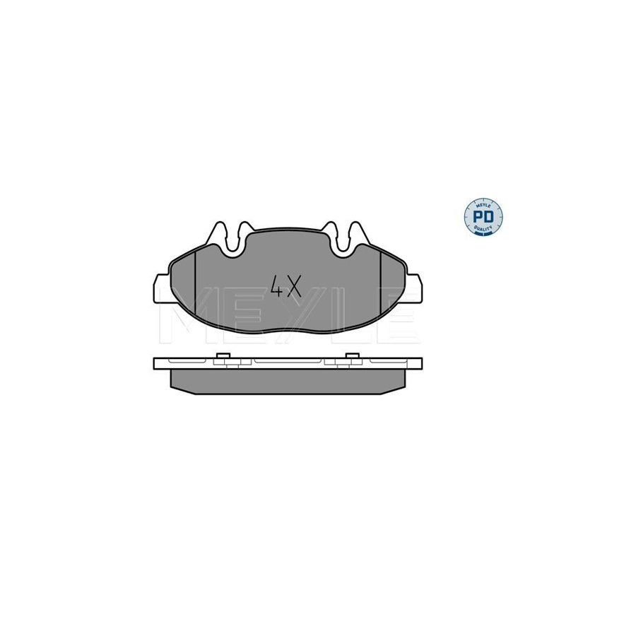 Meyle 025 240 0720/Pd Brake Pad Set