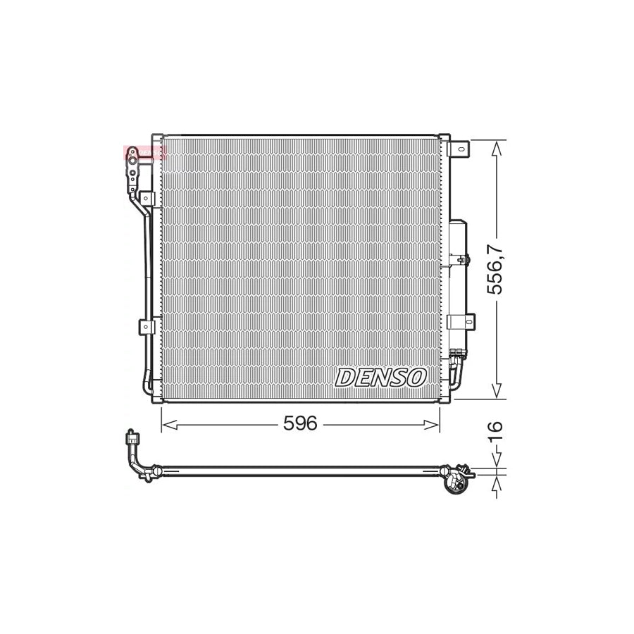 DENSO DCN14004 Air Conditioning Condenser