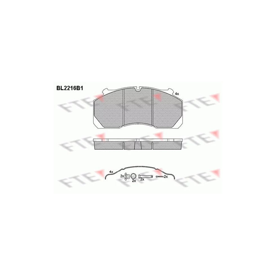 FTE Bl2216B1 Brake Pad Set
