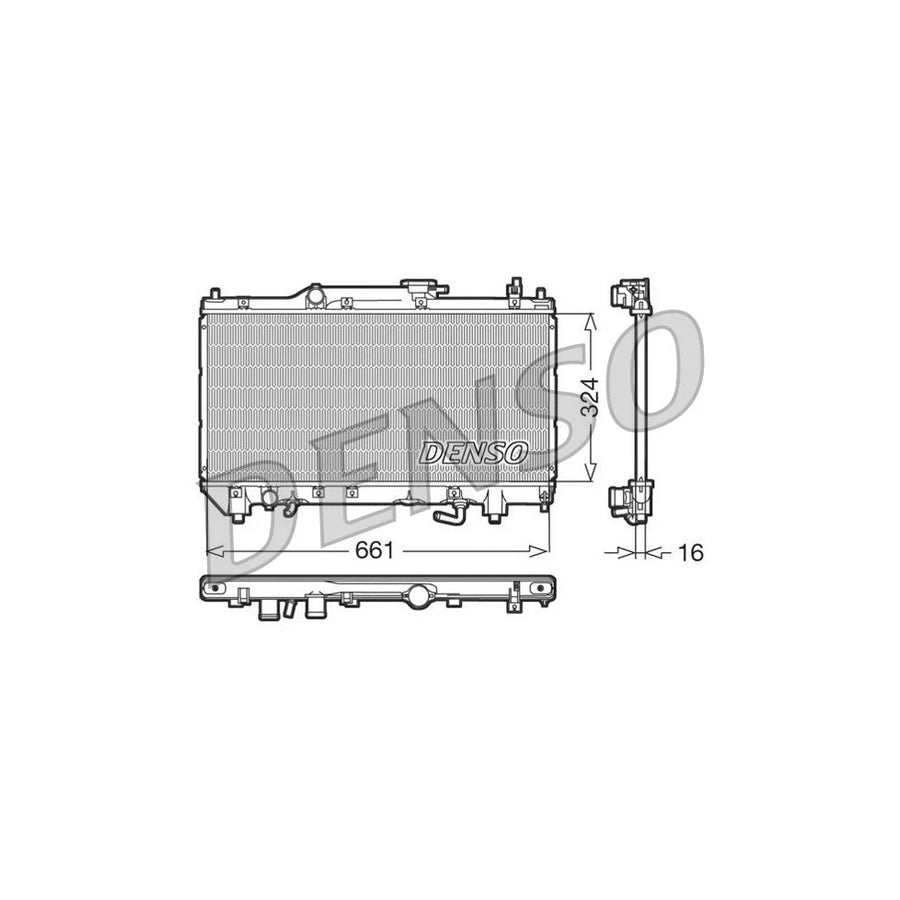 DENSO DRM50017 Engine Radiator for Toyota Avensis