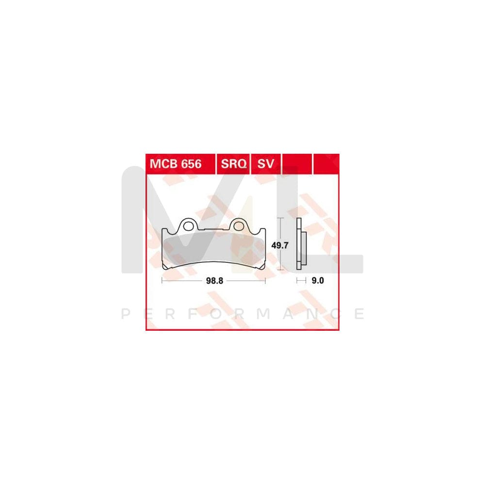 TRW Organic Allround Mcb656 Brake Pad Set | ML Performance Car Parts