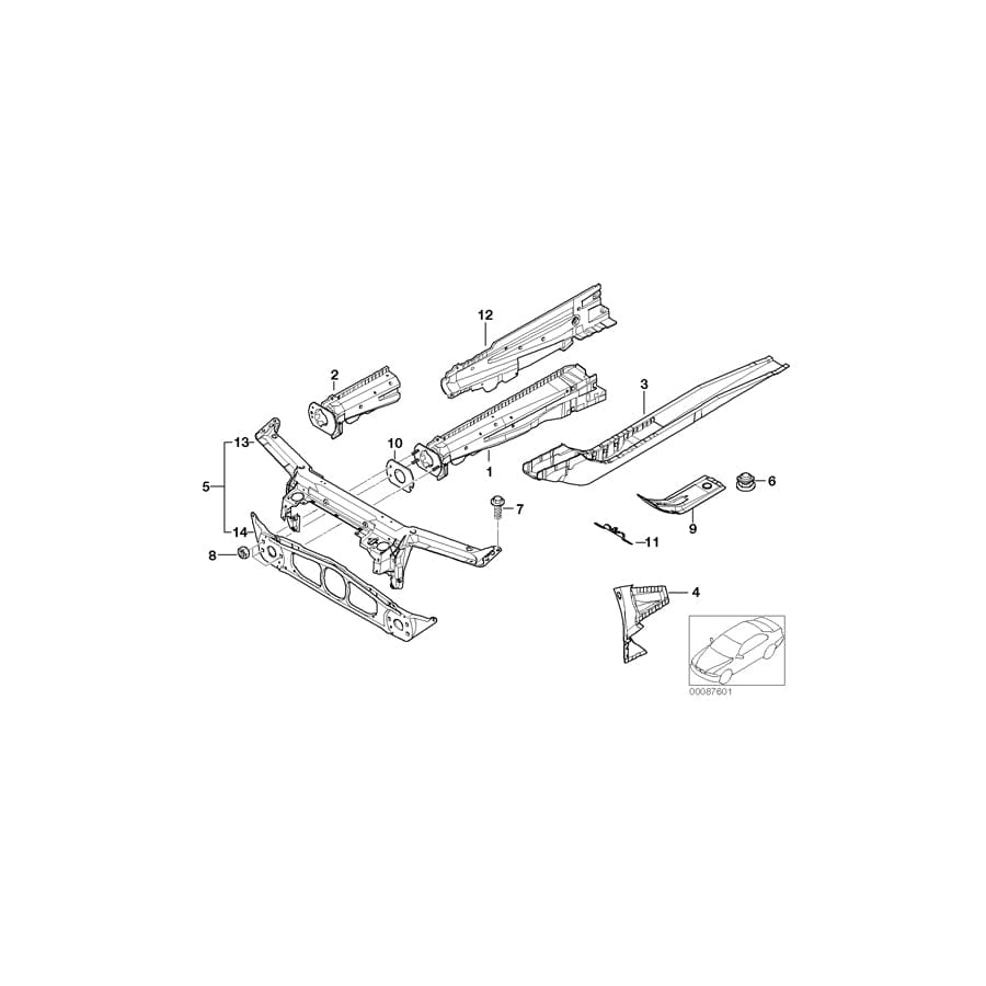 Genuine BMW 41128235634 E46 Molded Part Engine Support (Inc. 320Cd) 1 | ML Performance UK Car Parts