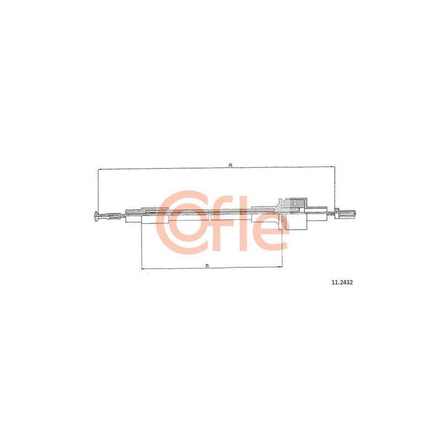 Cofle 11.2432 Clutch Cable for Ford Sierra
