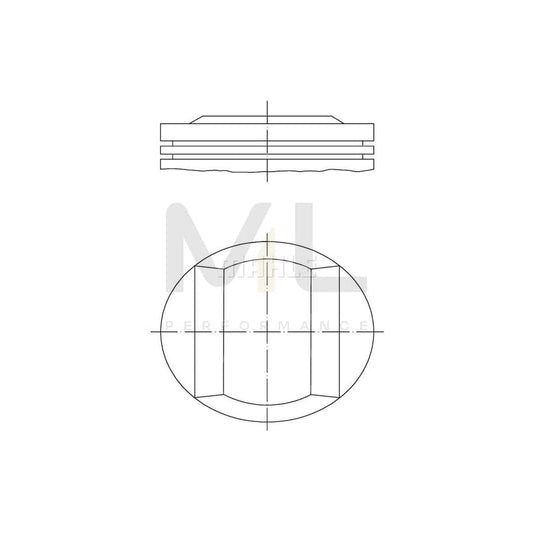 MAHLE ORIGINAL 082 77 00 Piston 84,0 mm, without cooling duct | ML Performance Car Parts