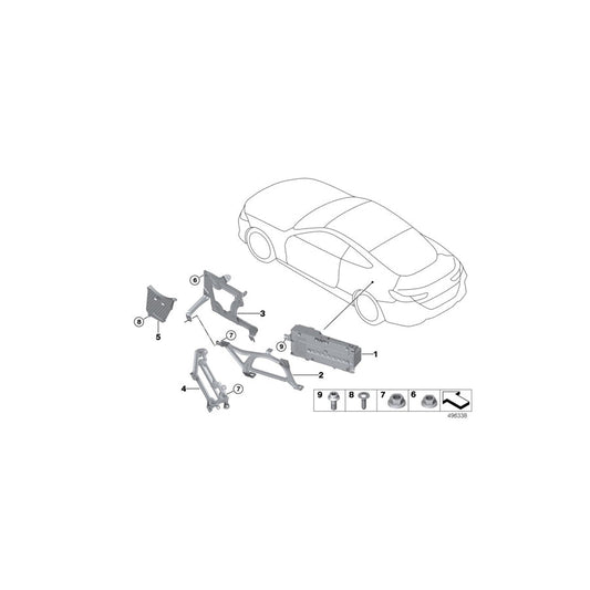 Genuine BMW 65159865417 F91 G14 Bracket, Tcb / Lte (Inc. M850iX, 840iX & 840dX) | ML Performance US Car Parts