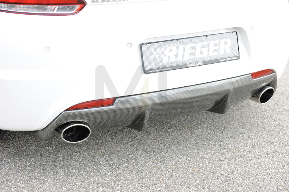 Rieger 00099281 VW 13 Scirocco R Rear Diffuser 3 | ML Performance UK Car Parts