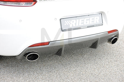 Rieger 00099281 VW 13 Scirocco R Rear Diffuser 3 | ML Performance UK Car Parts