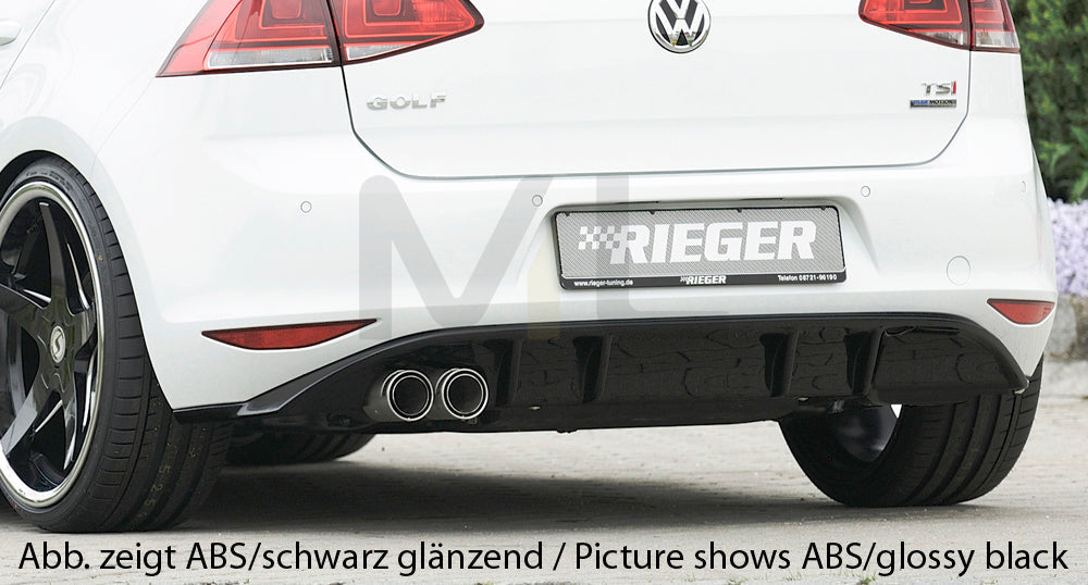 Rieger 00059557 VW Mk7 Golf GTD Rear Diffuser 1 | ML Performance US Car Parts