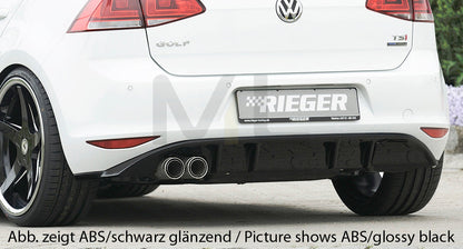 Rieger 00059557 VW Mk7 Golf GTD Rear Diffuser 1 | ML Performance US Car Parts