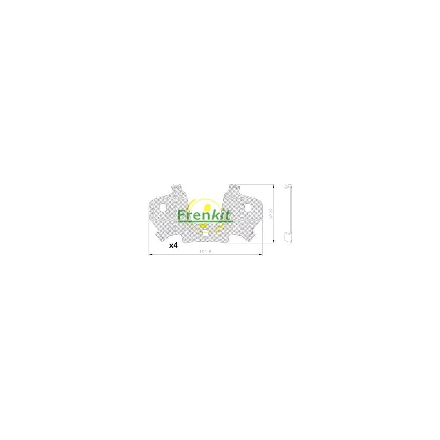 Frenkit 940211 Anti-Squeal Foil, Brake Pad (Back Plate)
