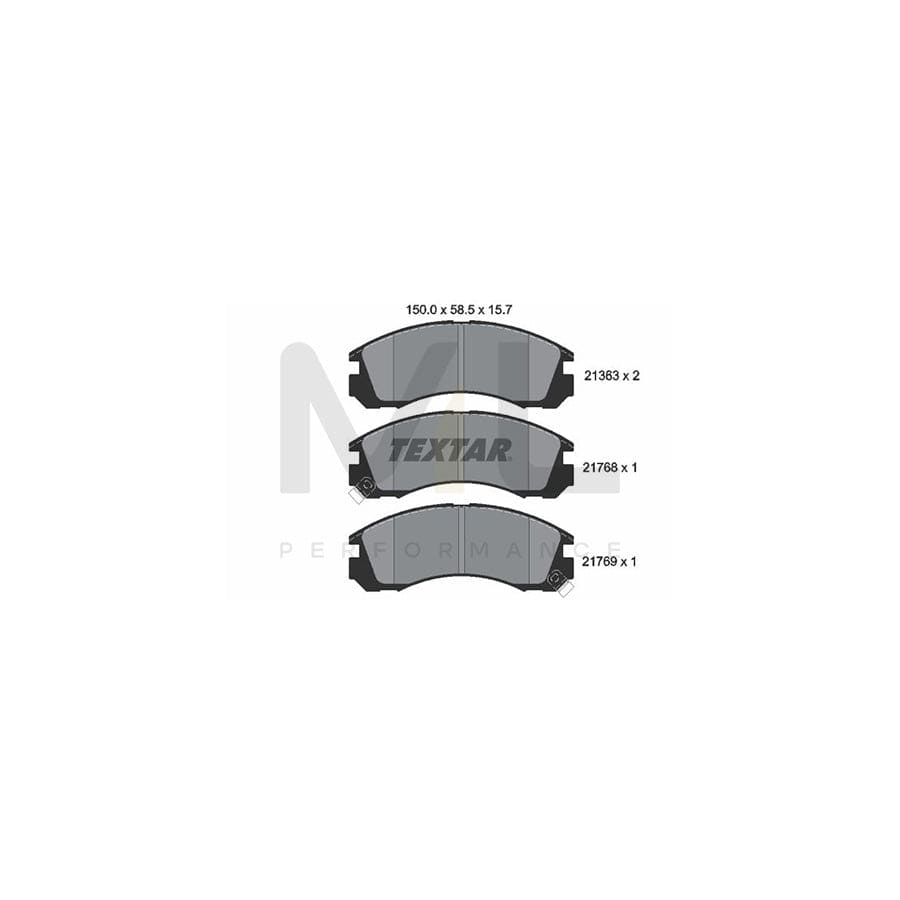 TEXTAR 2136301 Brake pad set with acoustic wear warning | ML Performance Car Parts