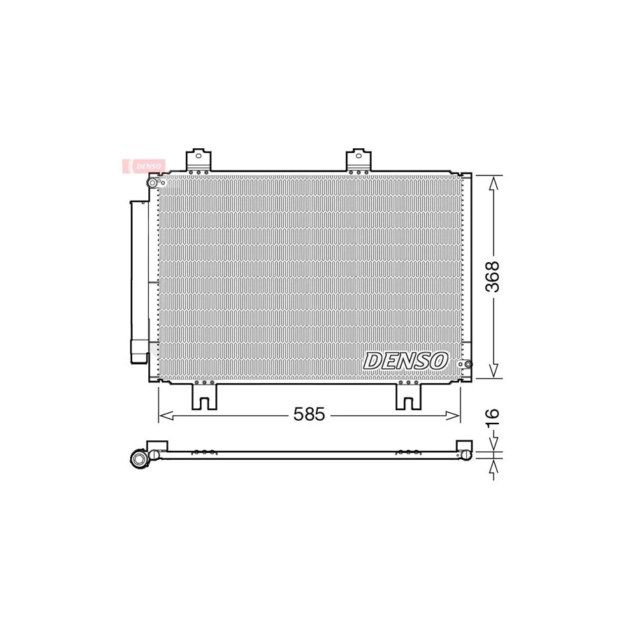 DENSO DCN40020 Air Conditioning Condenser for Honda Jazz Hatchback (Gk)