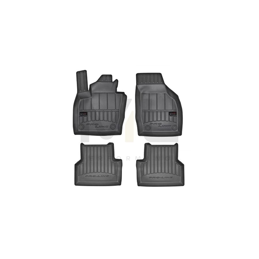 FROGUM Tailored 3D407664 Floor mat set for AUDI Q3 (8UB, 8UG) Elastomer, Front and Rear, Quantity: 4, Black, (LHD)