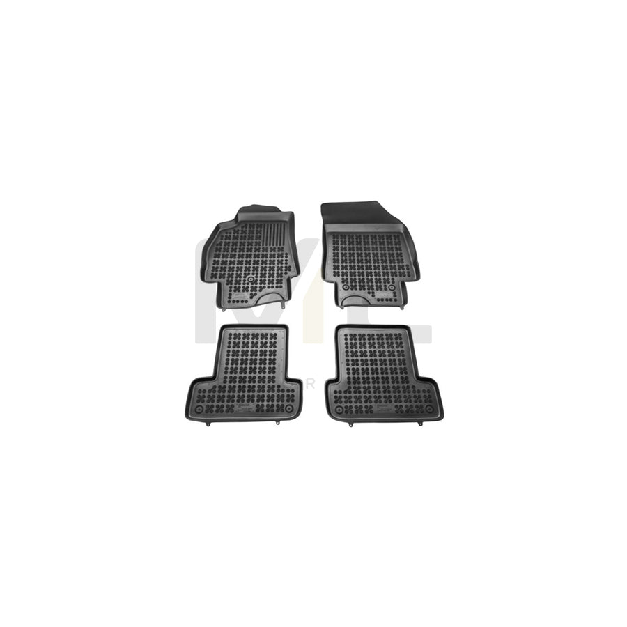 REZAW PLAST Tailored 201902 Floor mat set for RENAULT MEGANE Elastomer, Front and Rear, Quantity: 4, Black