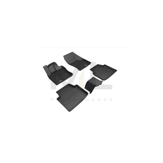 3D L1SK01101509 Floor mat set for SKODA SUPERB Elastomer, Front, Rear, Quantity: 5, Black