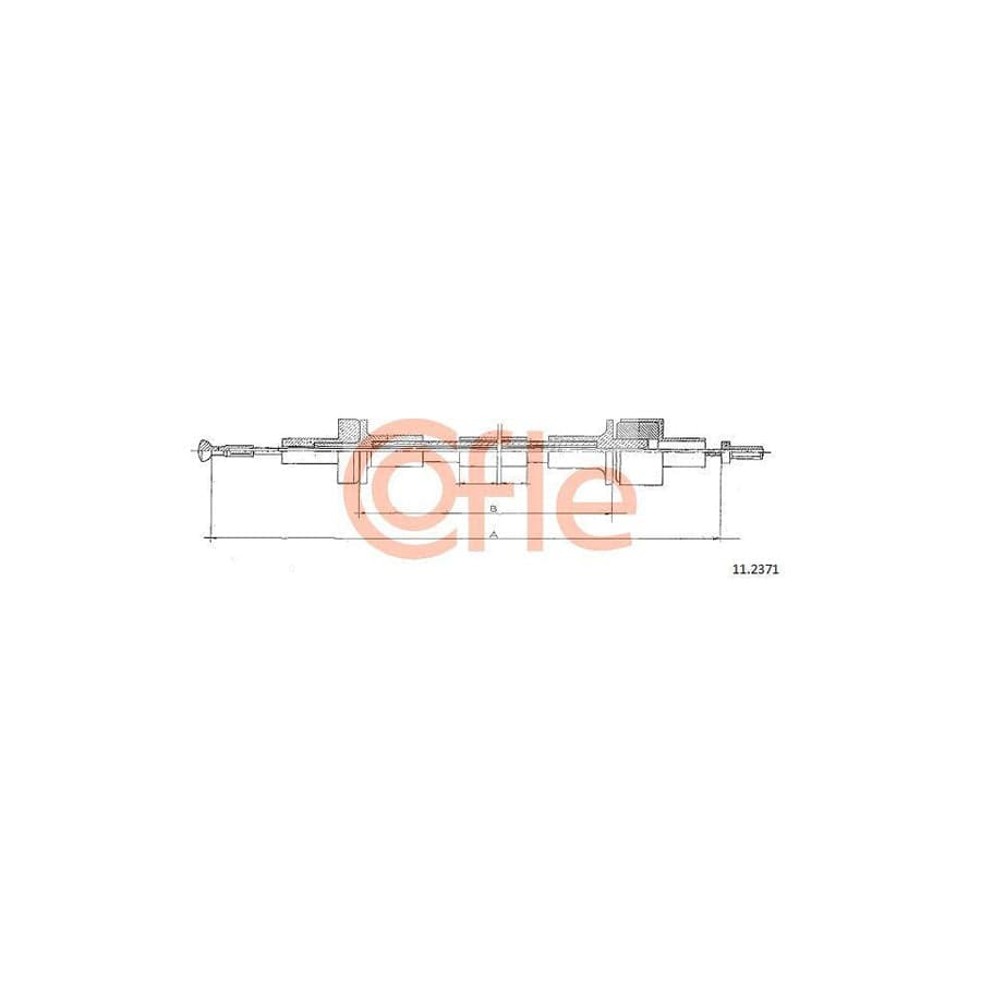 Cofle 11.2371 Clutch Cable for Ford Sierra